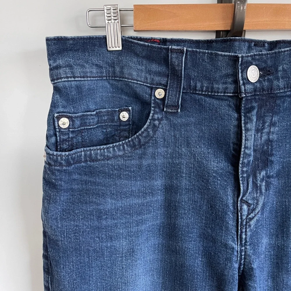 True Religion‎ World Tour Geno No Flap Relaxed Slim Dark Wash Jeans Size 38